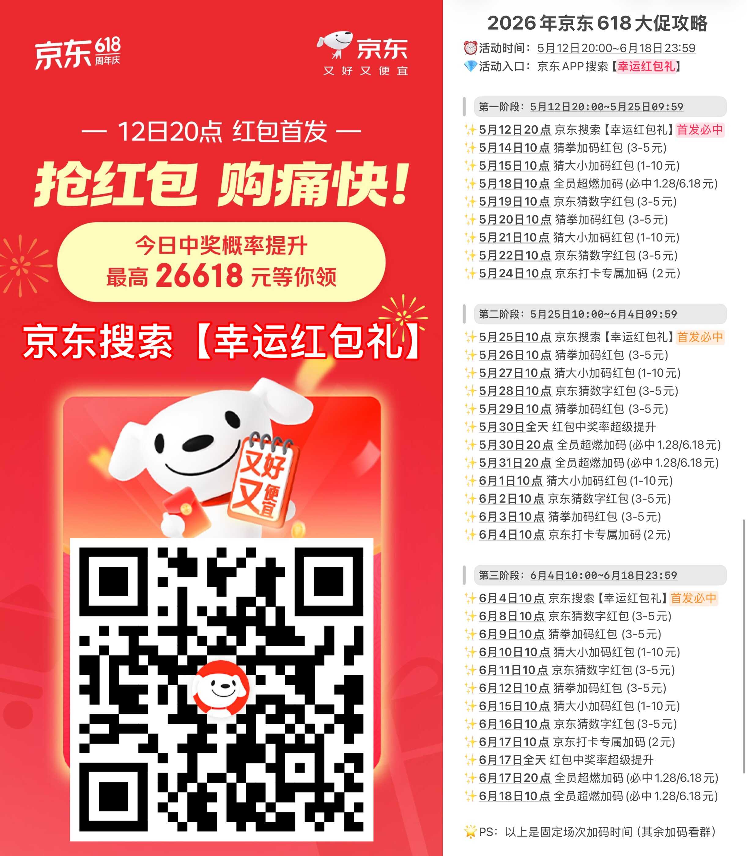 京东红包！反复进入领3次